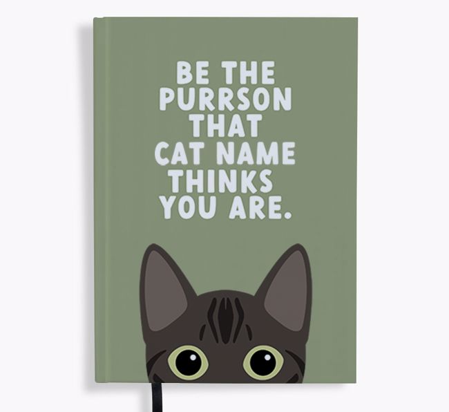 Be The Purrson: Personalised {breedFullName} Notebook